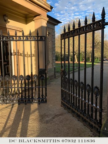Victorian cast iron gates, Sewerby Hall Yorkshire
