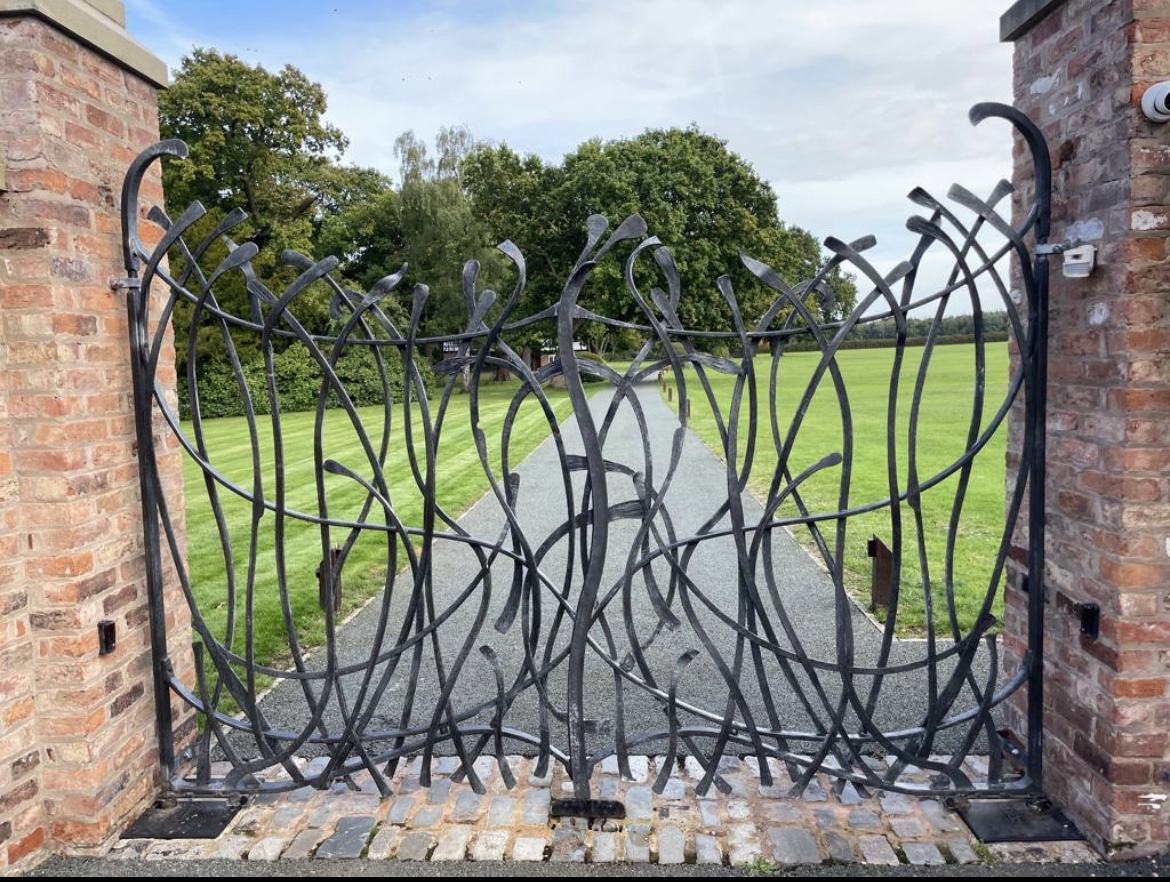 Bespoke Wrought Iron Gates, Contemporary Wrought Iron Gates